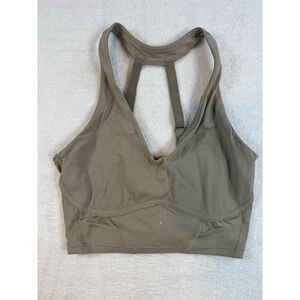 Gymshark Whitney Simmons‎ Taupe/Tan Sports Bra Sz Small